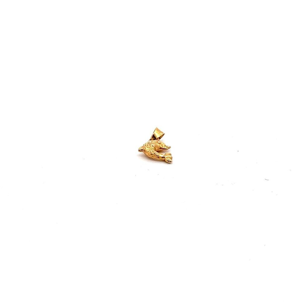 18K Gold Pendant Charm Dolphin 0.53 grams - Picture 6 of 9